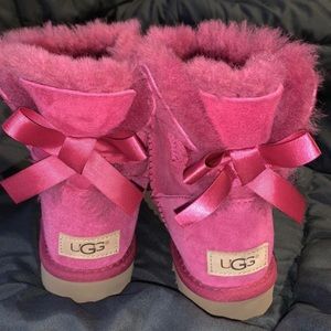 Hot Pink Uggs (size 5)